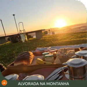 Alvorada na montanha