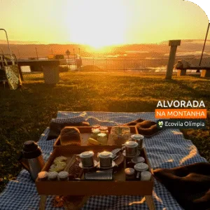 Alvorada na montanha